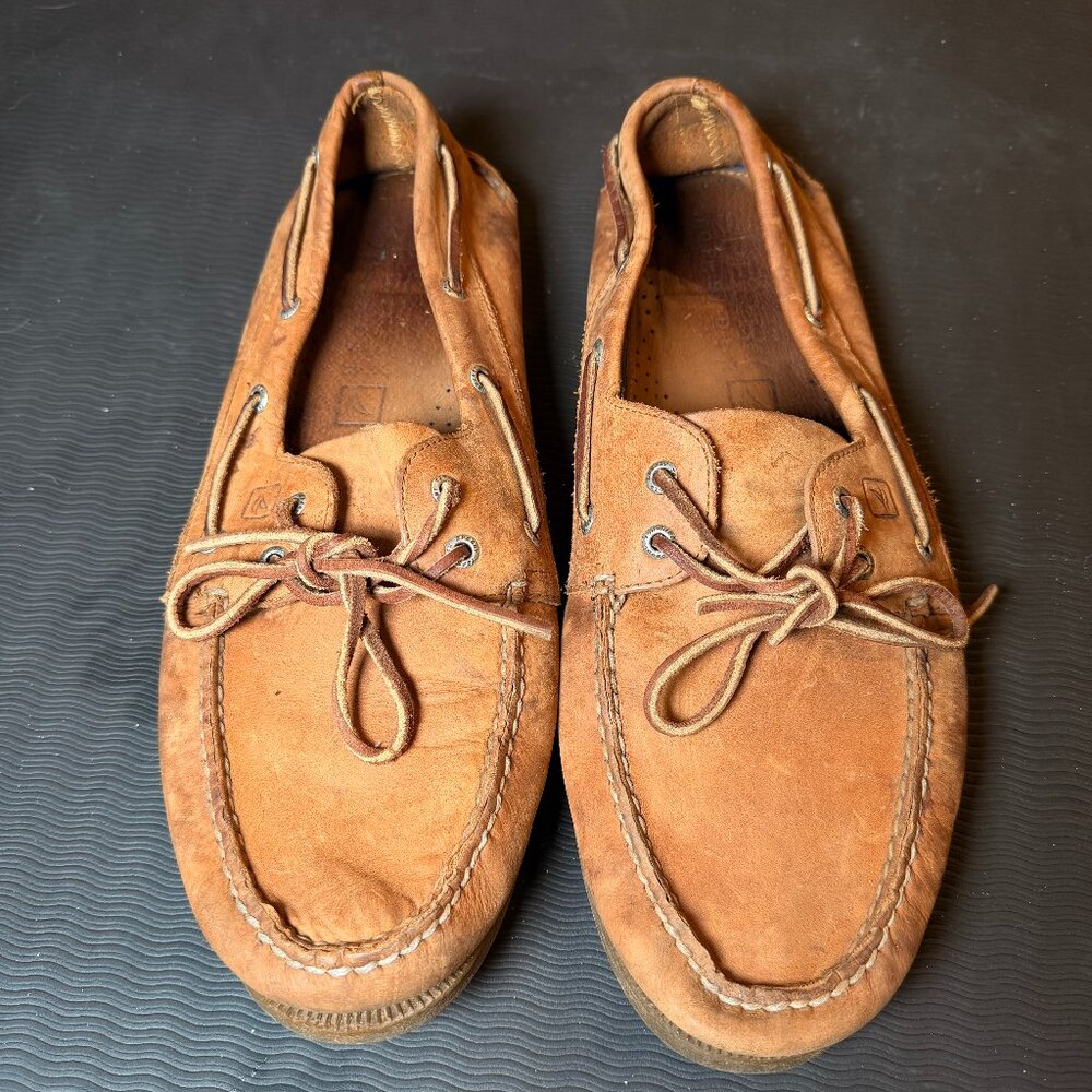 Sperry Top-Sider Men's Leather Boat Shoes Moccasins US 14M